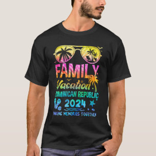 T-shirt Vacances en famille 2024 République Dominicaine Co