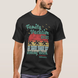 T-shirt Vacances en famille 2025 DE Delaware Bethany Beach