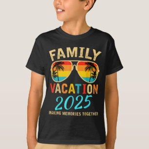 T-shirt Vacances en famille 2025 Plage Correspondant Vacan