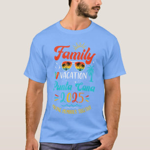 T-shirt Vacances en famille 2025 Punta Cana Correspondance