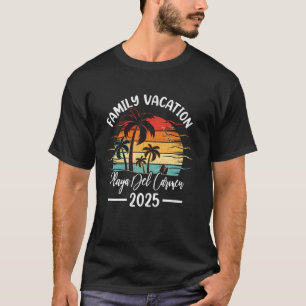 T-shirt Vacances en Famille 2025 Vintage Mexique Playa Del