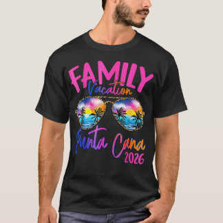 T-shirt Vacances en famille à Punta Cana 2026 Tenue de fêt