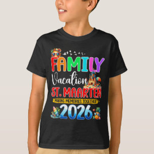 T-shirt Vacances en famille à St Maarten 2026 Été tenue as