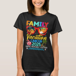 T-shirt Vacances en famille Cancun 2025 Summer Matching Gr