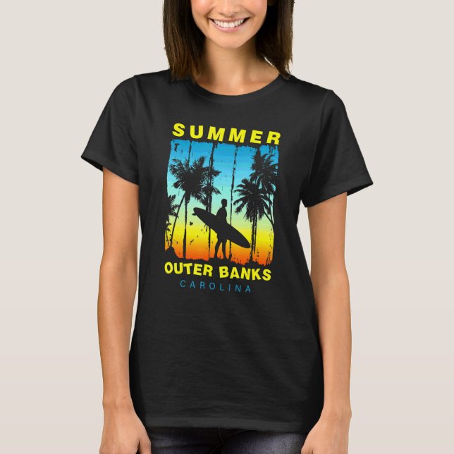 T-shirt Vacances en famille Carolina Bancs extérieurs Suns (Devant)