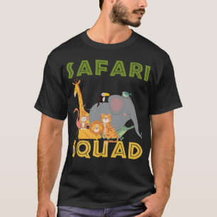 T-shirt Vacances en famille d'animaux au zoo de Safari Squ