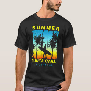 T-shirt Vacances en famille Dominicaine Punta Cana Sunset 