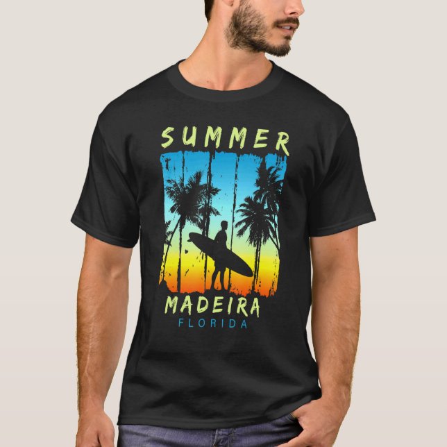 T-shirt Vacances en famille Floride Madeira Sunset Beach (Devant)