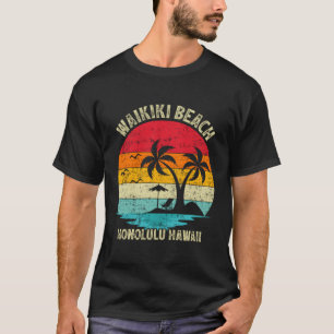 T-shirt Vacances en famille Honolulu Hawaii Waikiki Beach