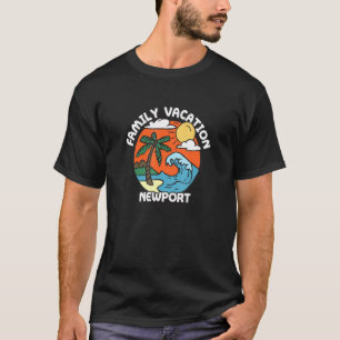 T-shirt Vacances en famille Newport Beach Rhode Island Bea