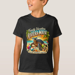 T-shirt Vacances en famille Riviera Maya 2025 Faire des so
