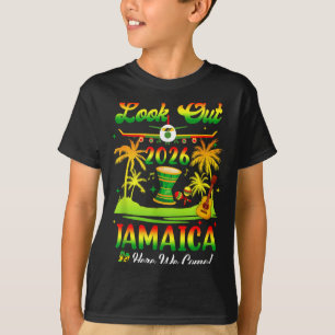 T-shirt Vacances en Jamaïque 2026 Nous arrivons tenue anni