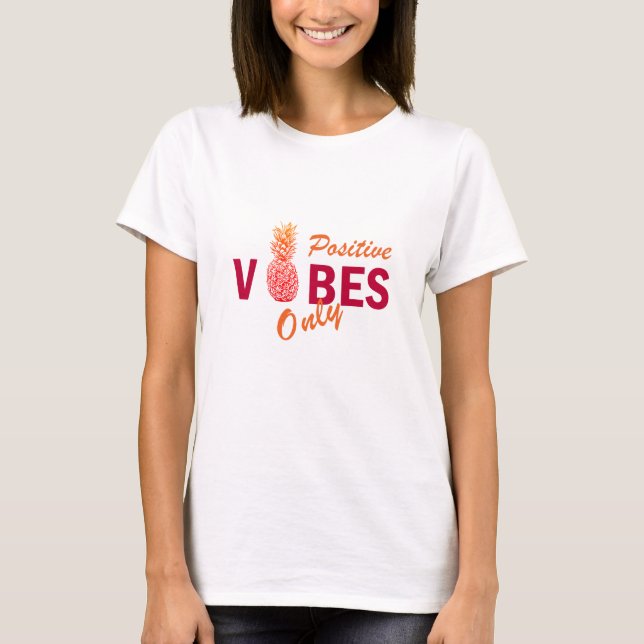 T-shirt Vacances estivales positives (Devant)
