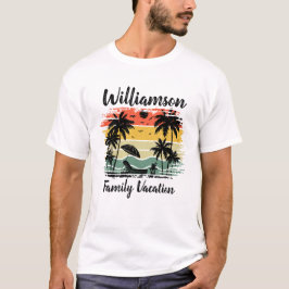 T-shirt vacances familiales personnalisées