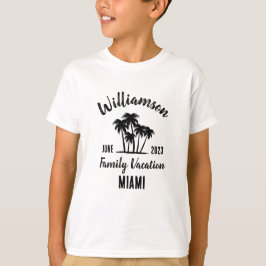 T-shirt vacances familiales personnalisées