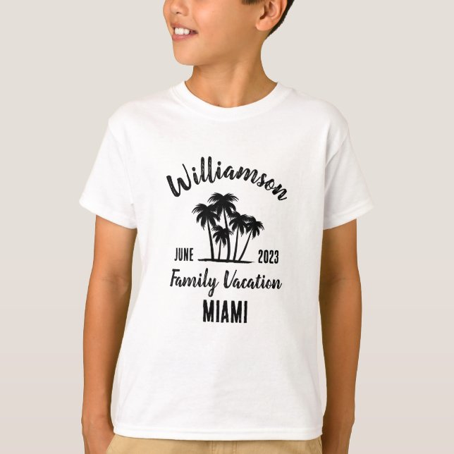 T-shirt vacances familiales personnalisées (Devant)