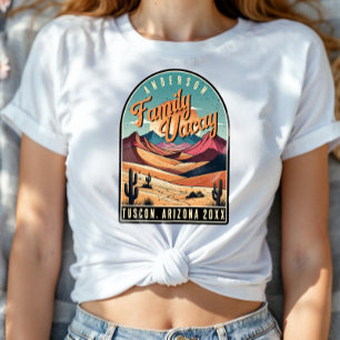 T-shirt Vacances familiales rétro dans le désert ID1134