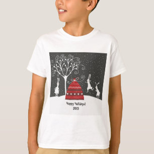 T-shirt Vacances Hiver Bunny Hoppy