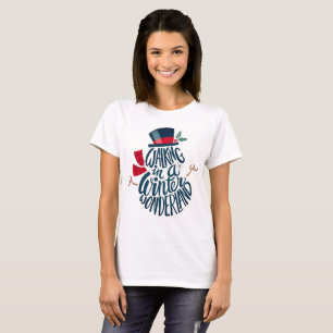 T-shirt Vacances hivernales Noël bonhomme de neige T
