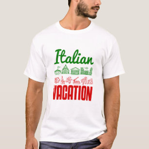 T-shirt Vacances Italie Voyage Voyage Souvenir
