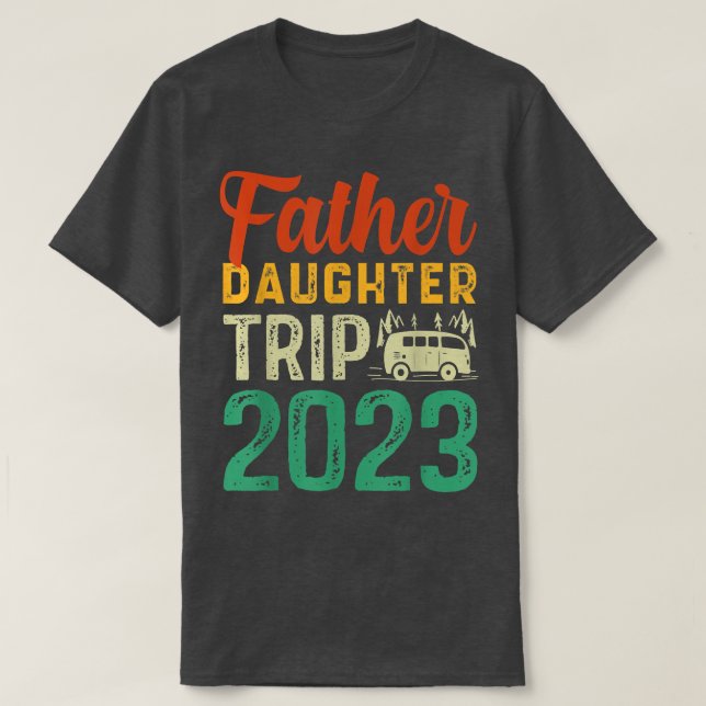 T-shirt Vacances Papa, Père Fille Voyage Week-end Vacatio (Design devant)