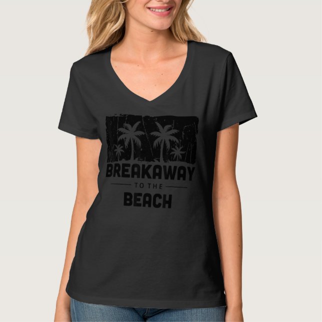 T-shirt Vacances Plage Caraïbes Plage Su (Devant)