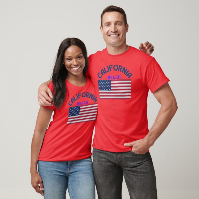 T-shirt Vacances plage de Californie (Unisexe)