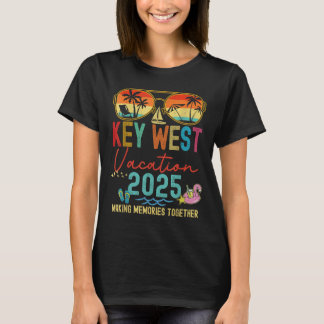 T-shirt Vacances Rétro Key West 2025 Souvenirs Groupe de C
