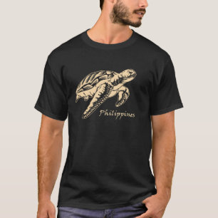 T-shirt Vacances snorkeling tortue de mer Philippines Souv