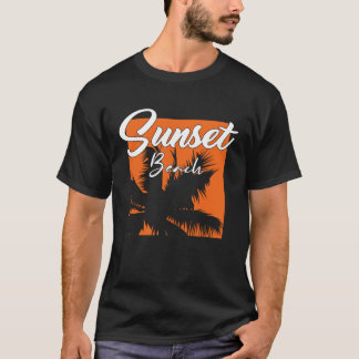 T-shirt Vacances Sunset Beach été