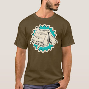 T-shirt Vacances Tente Camping