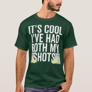 T-shirt Vacances Vaccinées Son Cool Ive Avait Les Deux Mes