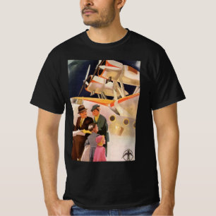 T-shirt Vacances vintages en famille Via Seaplane avec hél