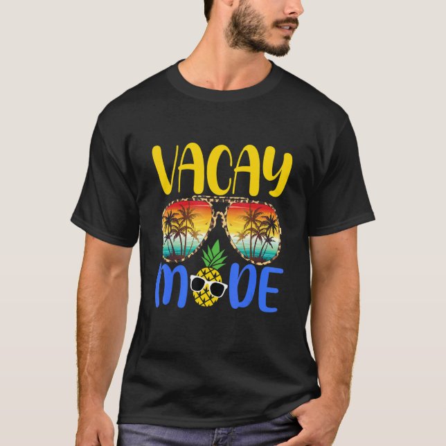 T-shirt Vacay Mode Ananas Family Vacation Beach (Devant)