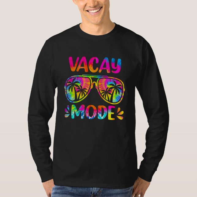 T-shirt Vacay Mode Palm Tree Beach Vacation Summer Getaway (Devant)