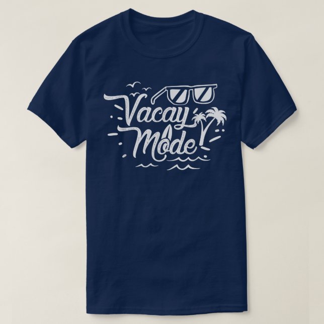 T-shirt Vacay Mode vacances détente et vie de plage (Design devant)