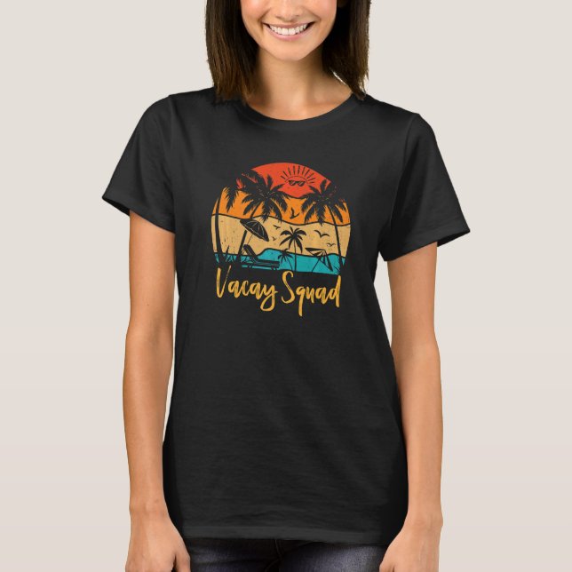 T-shirt Vacay Squad Family Vacation Matching Family Making (Devant)