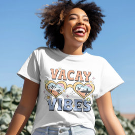 T-shirt Vacay Vibes, Chemises de plage, Vacances d'été