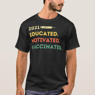 T-shirt Vaccin Pro 2021 à motivation éducative