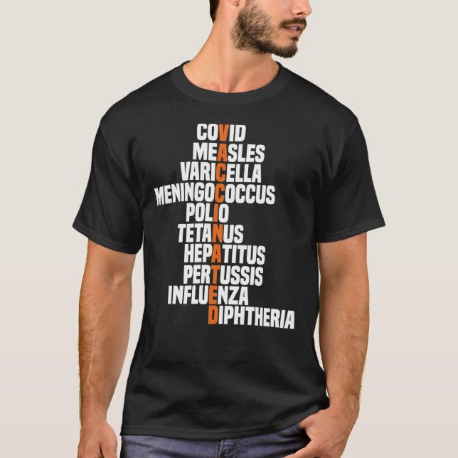 T-shirt Vaccin - Vaccin - Vaccins Pro - Infirmière amusant (Devant)