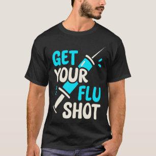 T-shirt Vaccination contre la grippe drôle Mignon Vaccin R