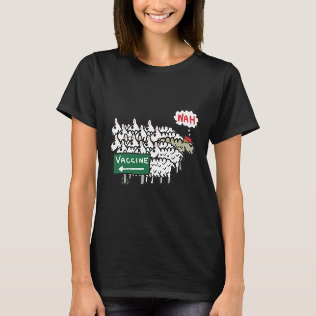 T-shirt Vaccination contre le mouton de cire (Devant)