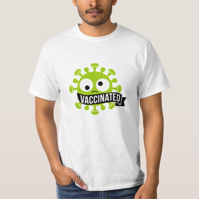 T-shirt vacciné de style Vintage (Devant)