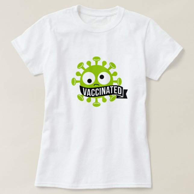 T-shirt vacciné de style Vintage (Design devant)