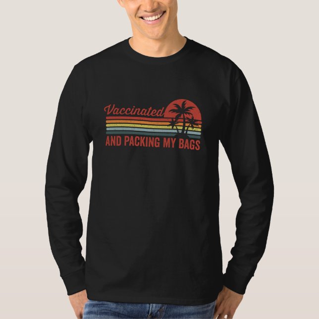T-shirt Vacciné et emballage de mes sacs (Devant)