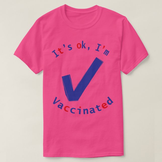 T-shirt Vacciné OK (Design devant)