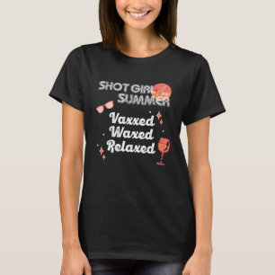 T-shirt Vaccinée Entièrement Rasée Relaxée Fille de l'Été