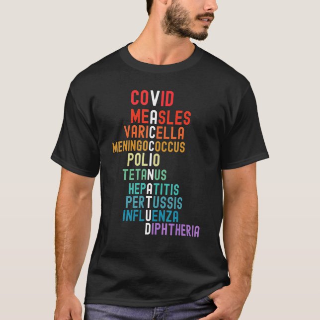 T-shirt Vaccins Infirmiers Vaccins Vivants Vaccins Sauve L (Devant)