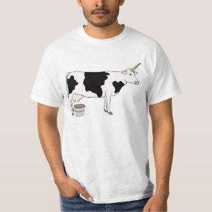 T-shirt Vache à lait magique de laiterie de licorne