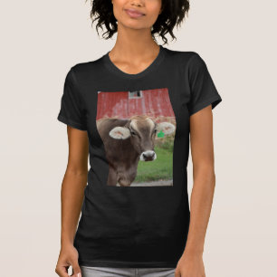 T-shirt Vache à Suisse Brown
